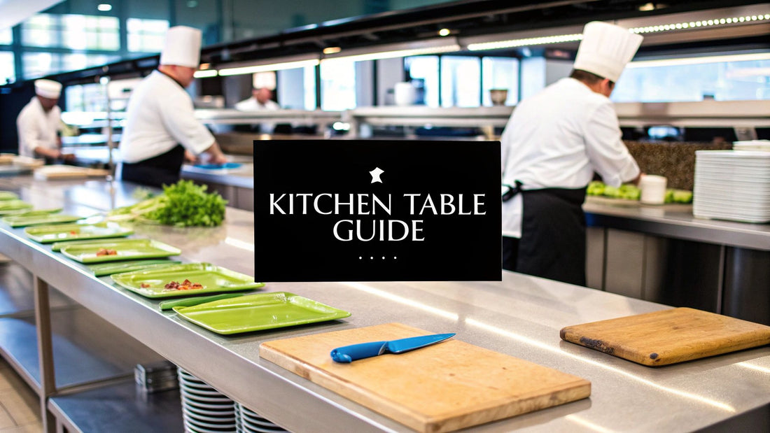 Choosing Commercial Kitchen Tables That Work