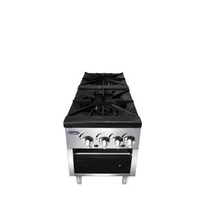Atosa ATSP-18-2L-LP Low Height Propane Gas Single Stock Pot Stove