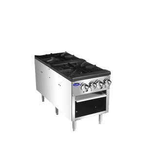 Atosa ATSP-18-2L-LP Low Height Propane Gas Single Stock Pot Stove