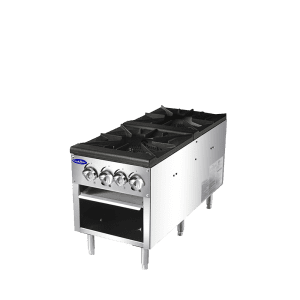 Atosa ATSP-18-2L-LP Low Height Propane Gas Single Stock Pot Stove