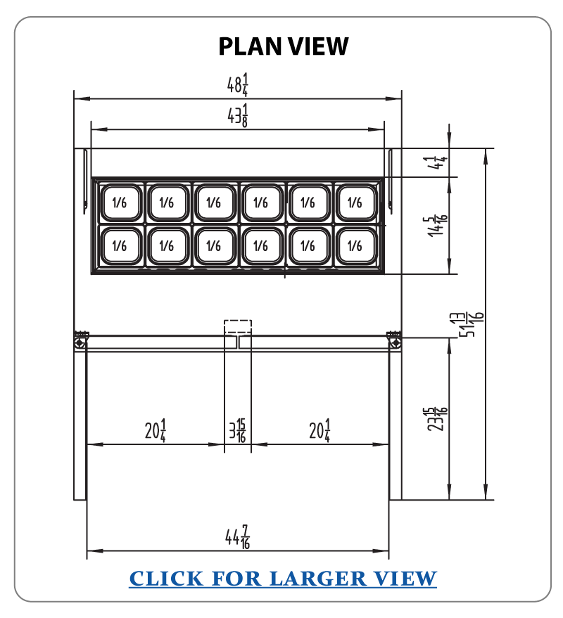 Atosa MSF8302GR 48-inch Sandwich Prep Table