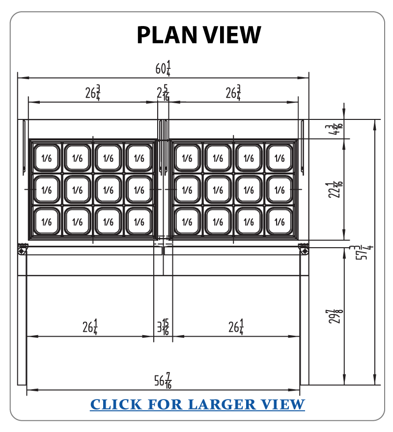 Atosa MSF8307GR Mega Top 60-inch Sandwich Prep Table