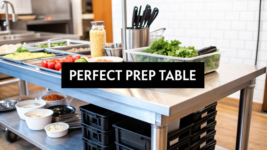Preadect Table The Ultimate Guide to a Restaurant Prep Table Setup – Encore Seattle