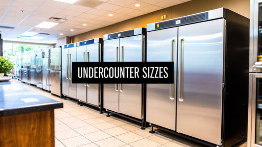 A Guide to Under Counter Refrigerator Sizes for Your Commercial Kitchen