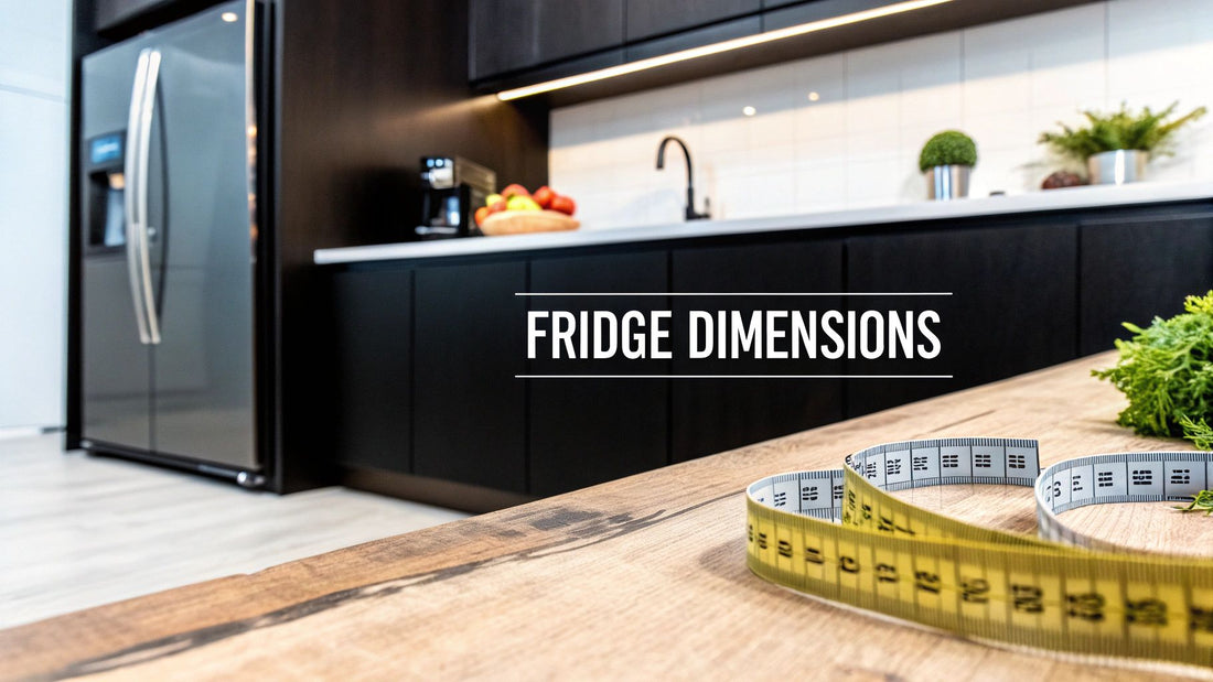 Undercounter Fridge Dimensions A Complete Guide for Kitchens