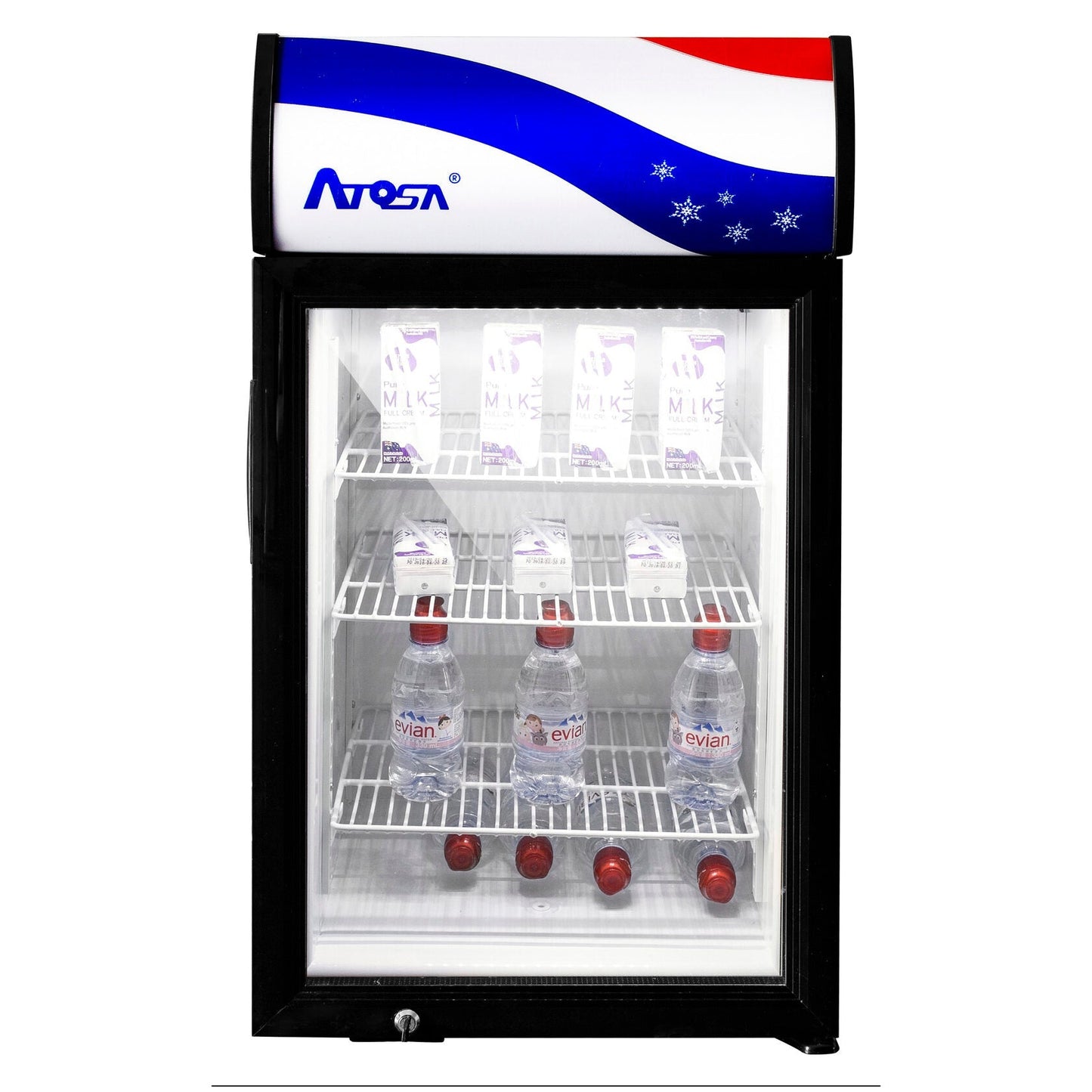 Atosa CTD-3S Countertop Refrigerator Merchandiser 2.4 cu. ft.