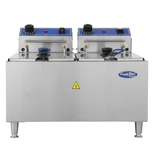 Atosa ACEF-32 32lb Electric Countertop Fryer Dual Tank