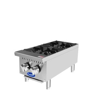 Atosa ACHP-2-LP 12 inch 2 Burner Propane Gas Hot Plate