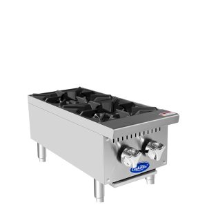 Atosa ACHP-2-LP 12 inch 2 Burner Propane Gas Hot Plate