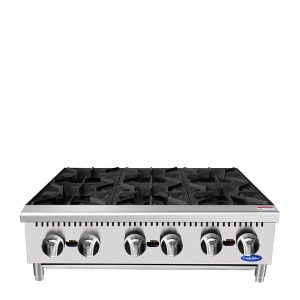 Atosa ACHP-6-NG 36 inch 6 Burner Natural Gas Hot Plate