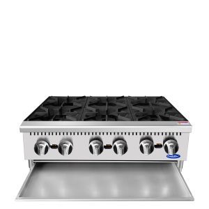 Atosa ACHP-6-NG 36 inch 6 Burner Natural Gas Hot Plate