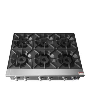 Atosa ACHP-6-NG 36 inch 6 Burner Natural Gas Hot Plate