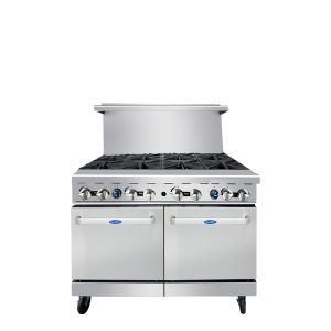 Atosa USA AGR-8B 48-Inch Eight Burner Natural Gas Range and Ovens