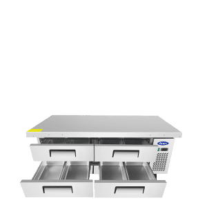 Atosa MGF8453GR 72 inch Chef Base Refrigerated Equipment Stand