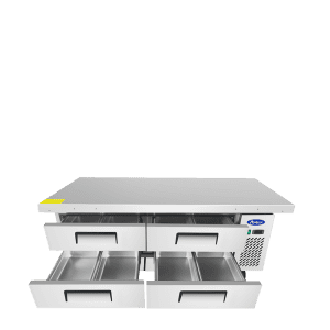 Atosa MGF8454GR 76 inch Chef Base Refrigerated Equipment Stand