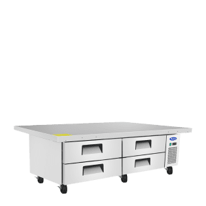 Atosa MGF8454GR 76 inch Chef Base Refrigerated Equipment Stand