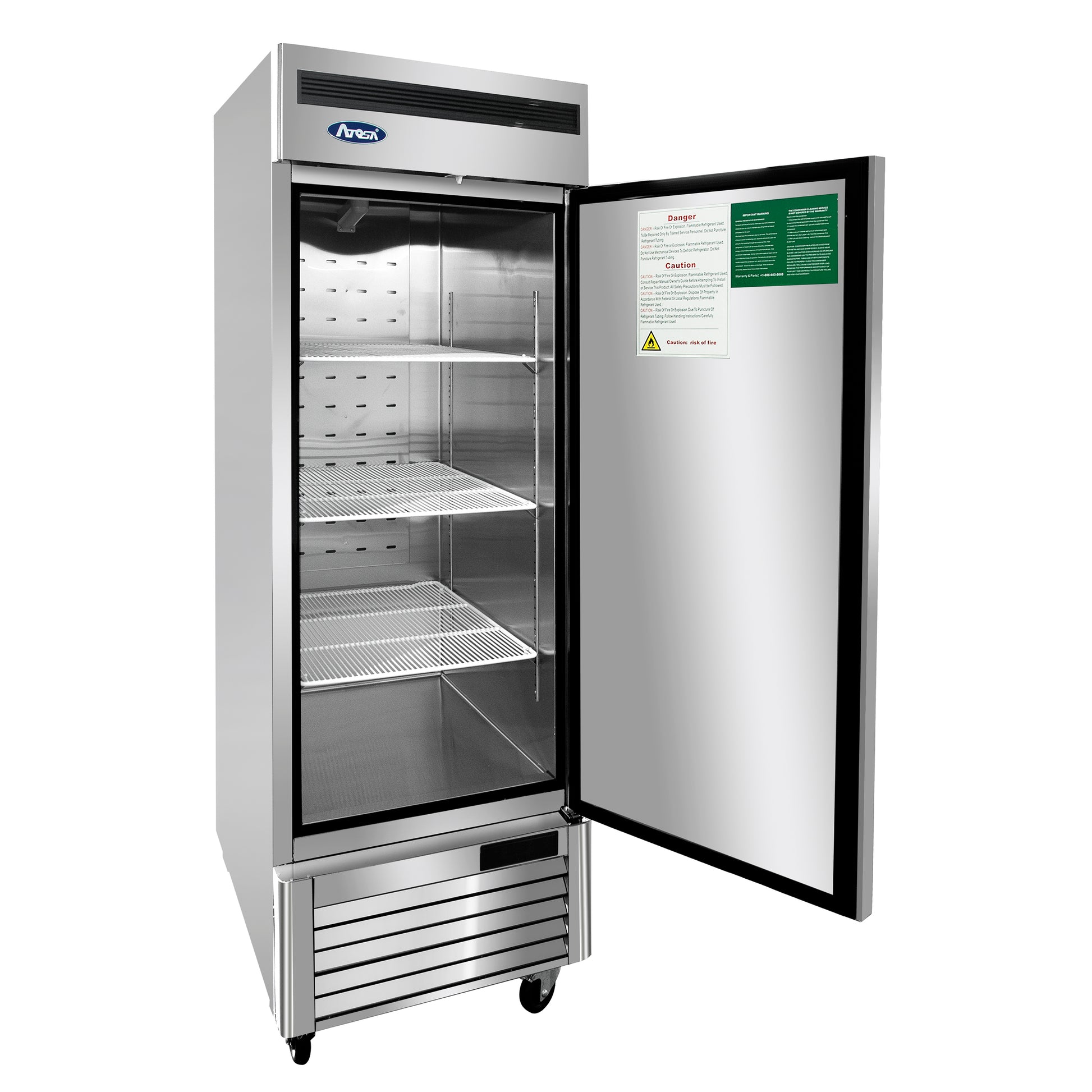 Atosa MBF8531GR 76-inch Bottom Mount 1 Door Freezer