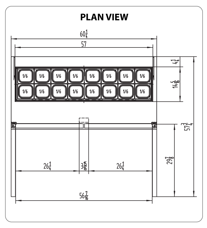 Atosa MSF8303GR 60-inch Sandwich Prep Table